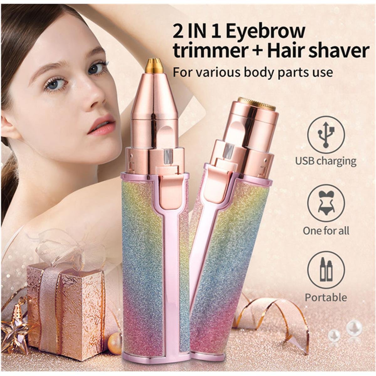 2-in-1 Flawless Eyebrow Trimmer