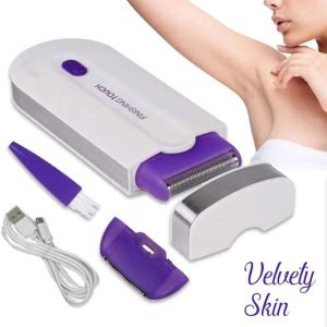 Painless Yes Finishing Touch Hair Remover – Rechargeable Face & Body Trimmer – Instant & Safe Shaver for Women & Men – Portable Epilator