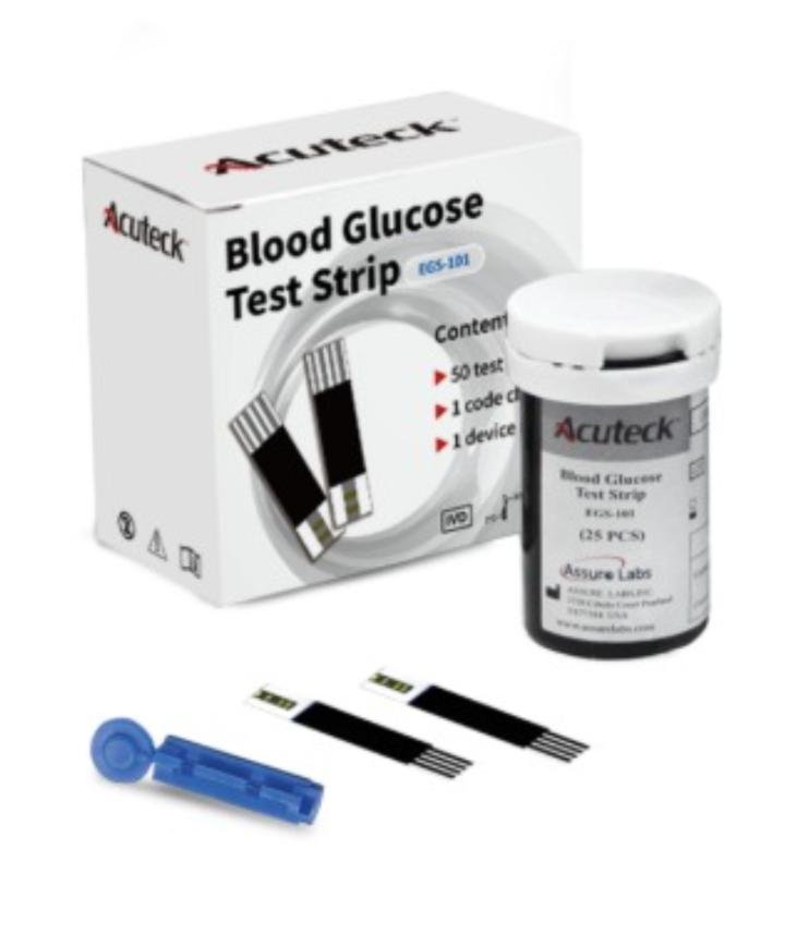 Acuteck glucose test strip (50+50)=Mrp 700 tk (Wholesale 620 tk)