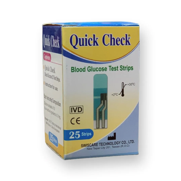 Quick check Blood Glucose Test Strip - (25Pcs) MRP -400TK (Wholesales 330tk) - Image 3