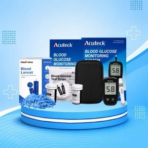 🔵Acuteck Blood Glucose Monitoring Meter ( Mrp 750 TK) Wholesales 350 tk)🔵