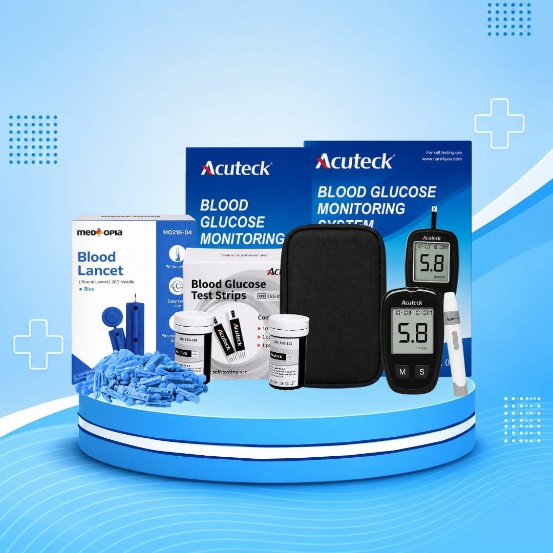 đĩAcuteck Blood Glucose Monitoring Meter ( Mrp 750 TK) Wholesales 350 tk)đĩ
